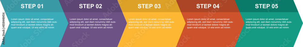 Fototapeta premium Info graphic and Timeline concept design, with icons. Easy to customize template Process chart. Success stages multiple options. Can be used for graph, presentation, report, step options, web design.