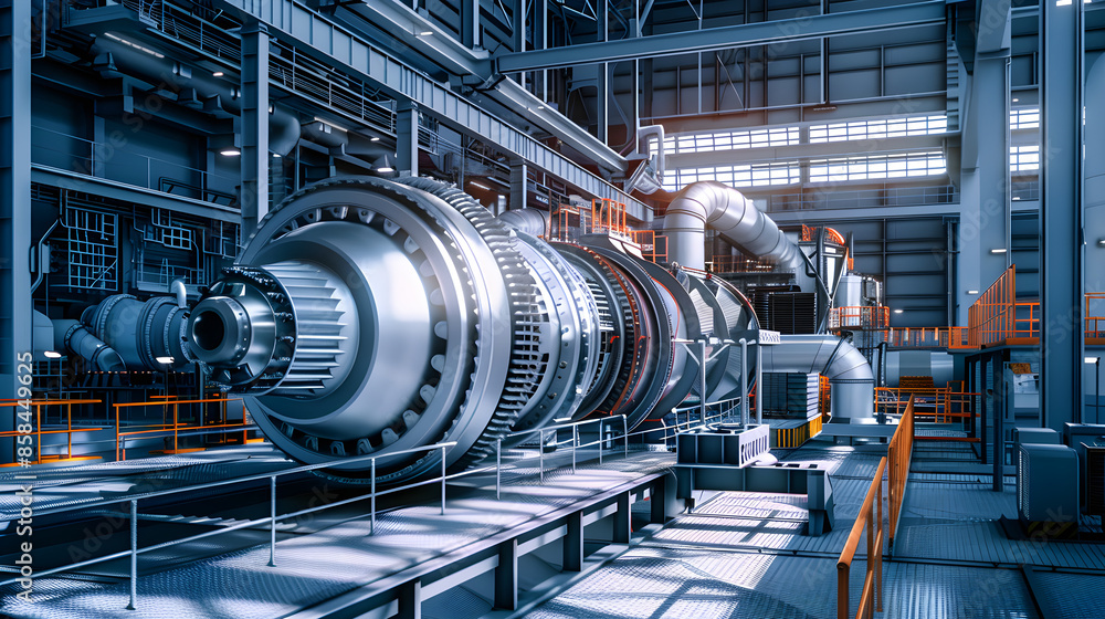 Energia Efficiente: Centrale Elettrica a Turbina a Gas Industriale Energia Efficiente: Centrale Elettrica a Turbina a Gas Industriale