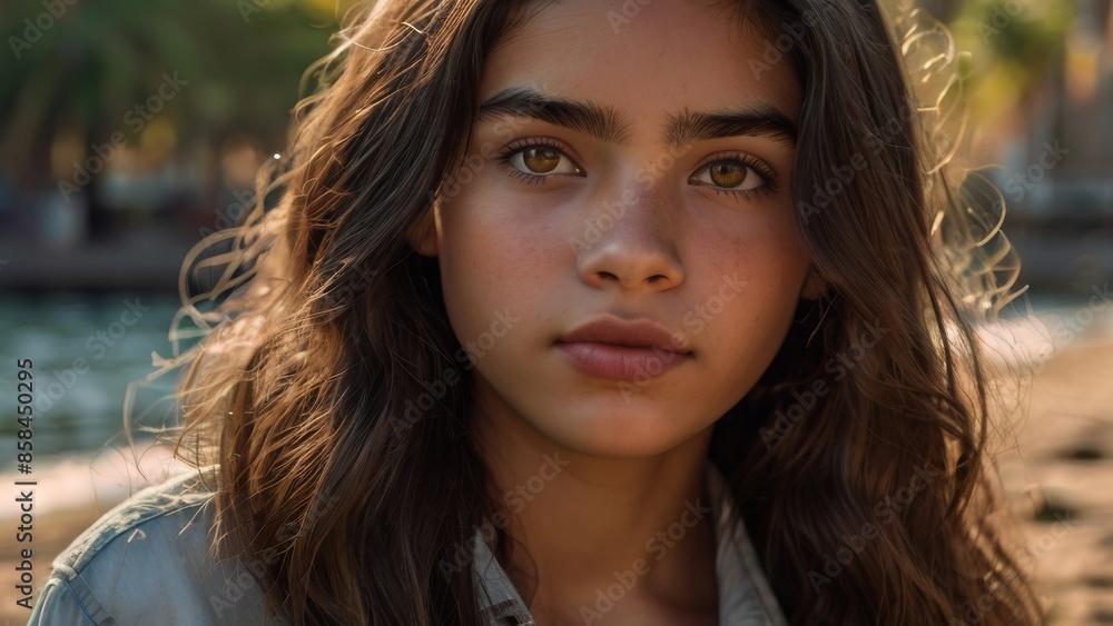 Serene Young Woman Portrait Serene Young Woman Portrait