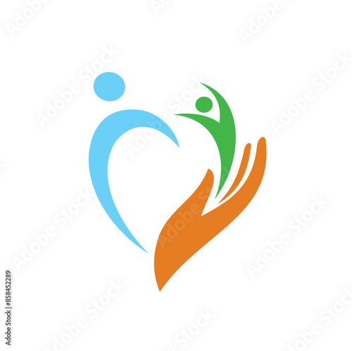 logo template for foundation or charity.