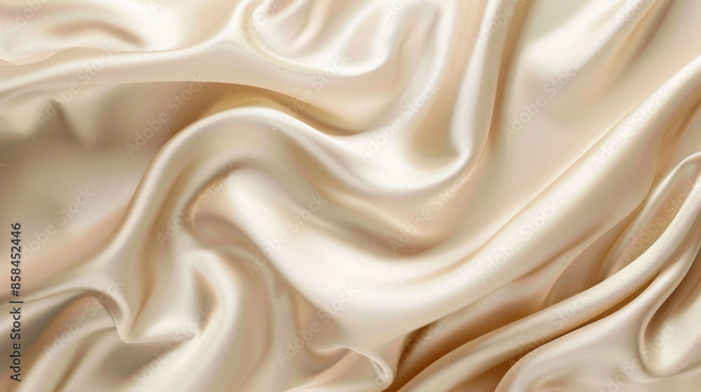 Soft pastel beige cream satin silk swirls Soft pastel beige cream satin silk swirls