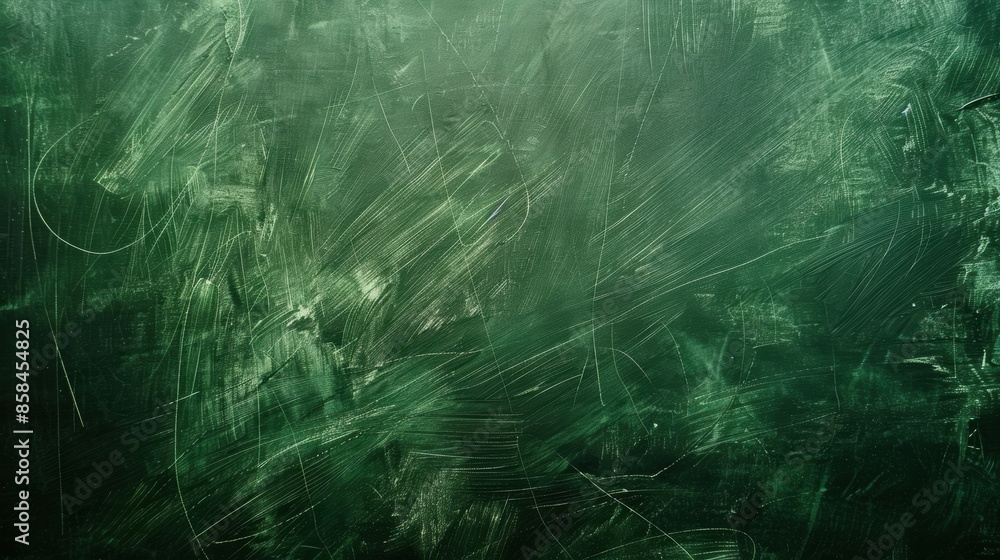 Close-up view of scratched green chalkboard surface Close-up view of scratched green chalkboard surface