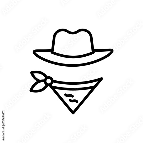 Cowboy Hat Icon Perfect for Western and Country Themes