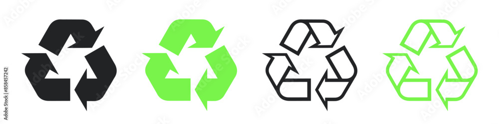 Recycling icon. recycle logo symbol. Recycling. Recycle logo or symbol. Green icons for packaging , recycling.Ecology, eco friendly. Recycling icon. recycle logo symbol. Recycling. Recycle logo or symbol. Green icons for packaging , recycling.Ecology, eco friendly.