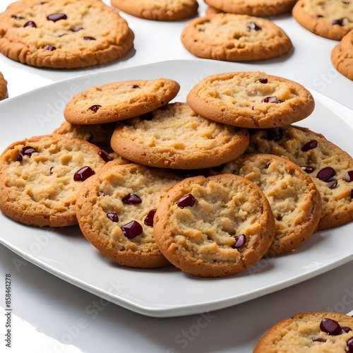 Cookies Isolated On White Background 