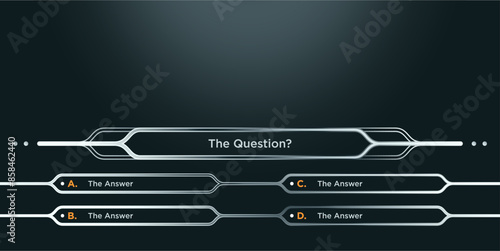 Intellectual game question background. Quiz template background template. This design suitable for education, answer or question.