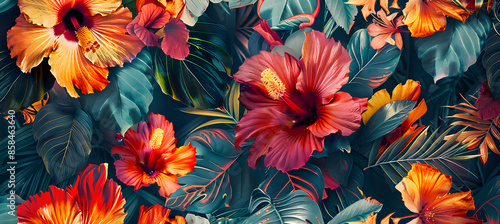 Beautiful flower colorful design Ai generated