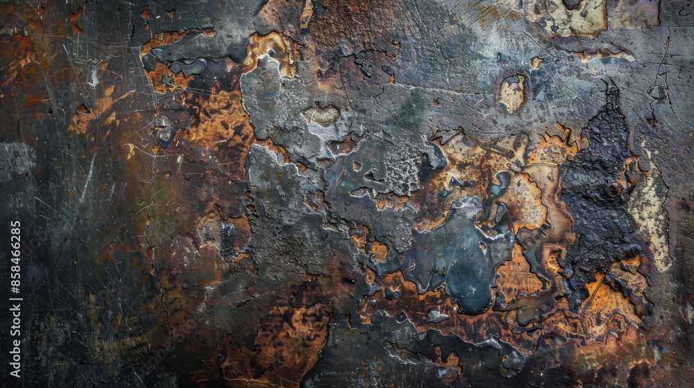 Worn steel texture with rusted patches and scratches Worn steel texture with rusted patches and scratches