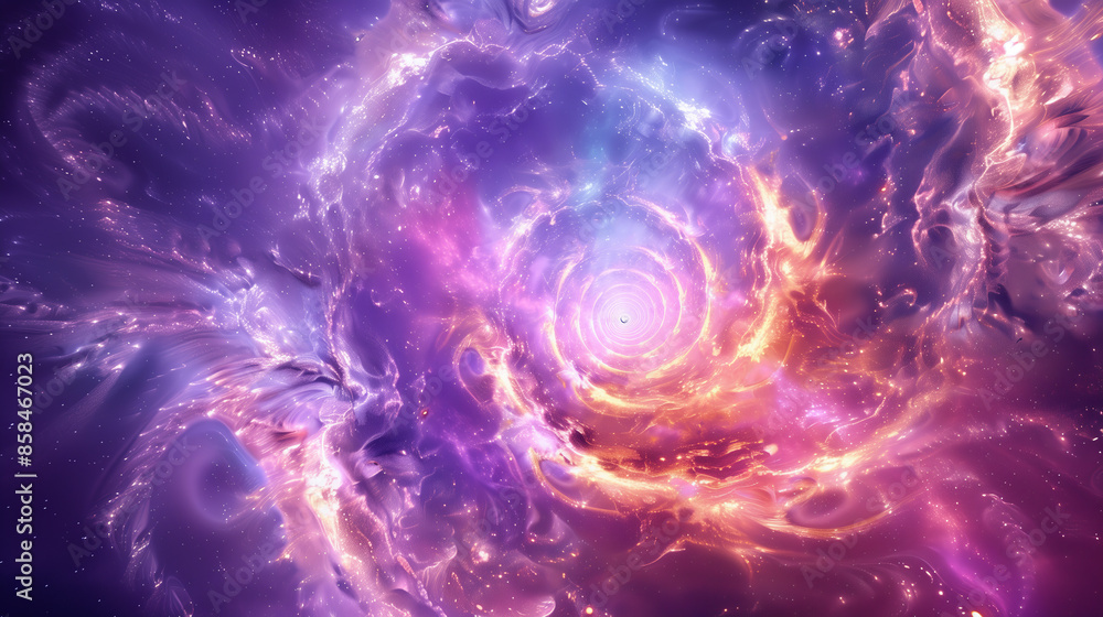 Vivid Cosmic Swirl, Colorful Nebula, Abstract Space Art Vivid Cosmic Swirl, Colorful Nebula, Abstract Space Art