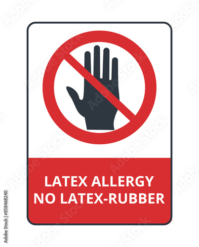 No latex rubber symbol
