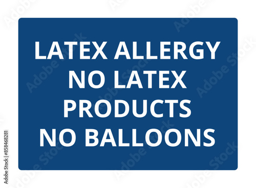Latex allergy symbol
