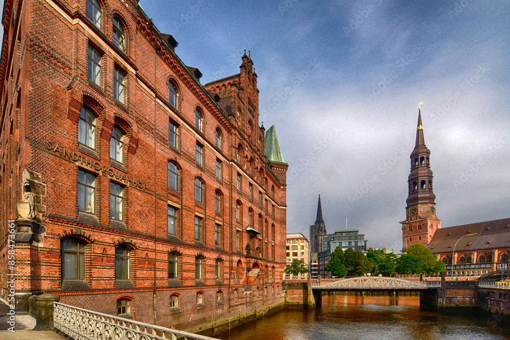 Fototapeta premium Deutschland_Hamburg_Speicherstadt