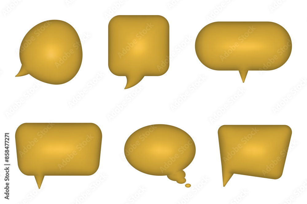 Speech bubble set. Realistic style. Vector illustration. Speech bubble set. Realistic style. Vector illustration.