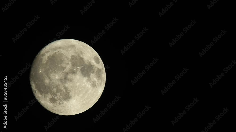 FULLMOON from 20.06.2024 on black sky, Devon, England FULLMOON from 20.06.2024 on black sky, Devon, England