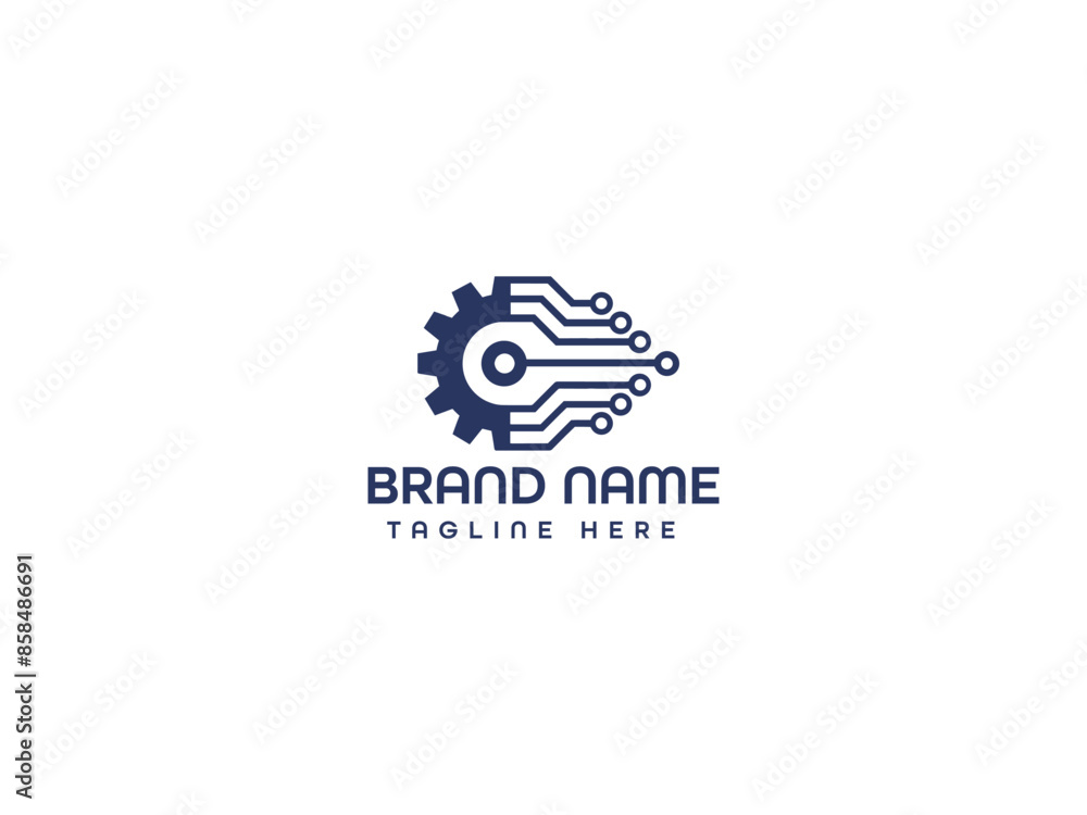 custom made wallpaper toronto digitalTechnology Business Logo Vector Template.