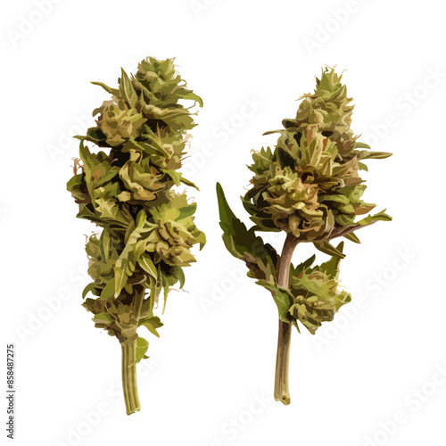 cannabis buds. vector file. isolated. transparent
