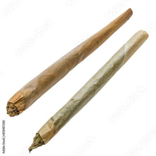 cannabis joint/ cigarette. vector file. isolated. transparent
