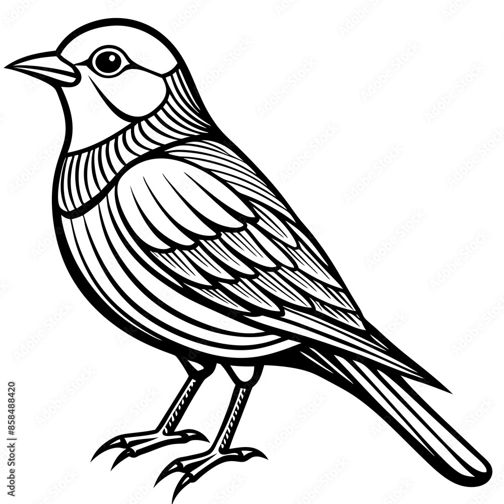 One bird vector illustration One bird vector illustration