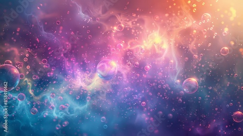 Vivid abstract with vibrant colors gradient transitions and intricate particles. Amazing wallpaper