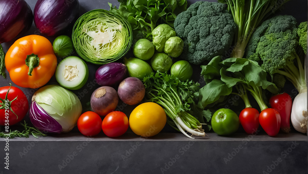 different vegetables on the table in the kitchen different vegetables on the table in the kitchen
