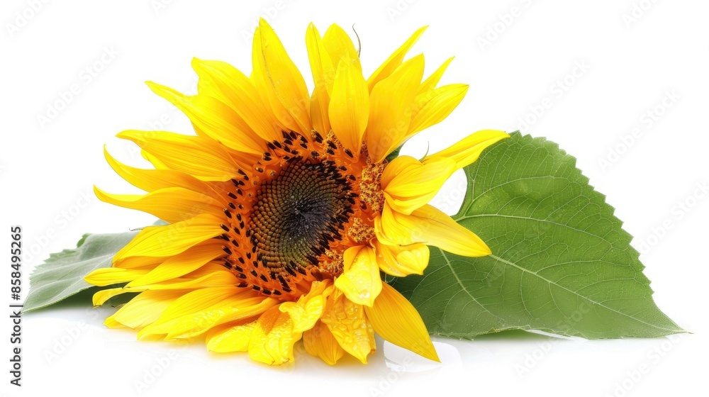 Obraz premium Sunflower isolated on white background