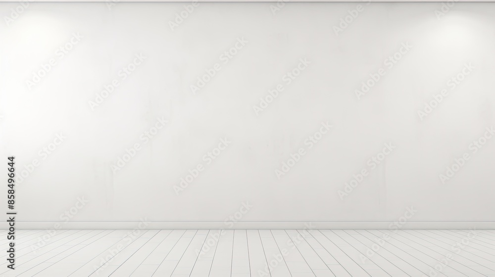 Empty room with white walls and floor. Empty room with white walls and floor.