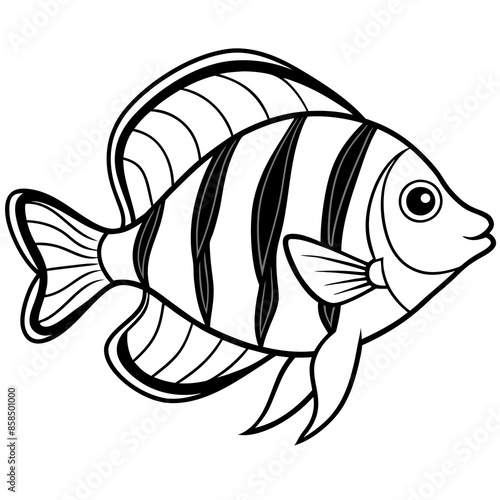 Hawaiian fish vector illustration