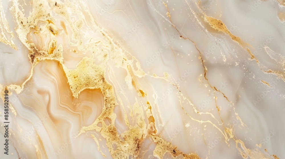 Abstract Gold and White Marble Texture Abstract Gold and White Marble Texture