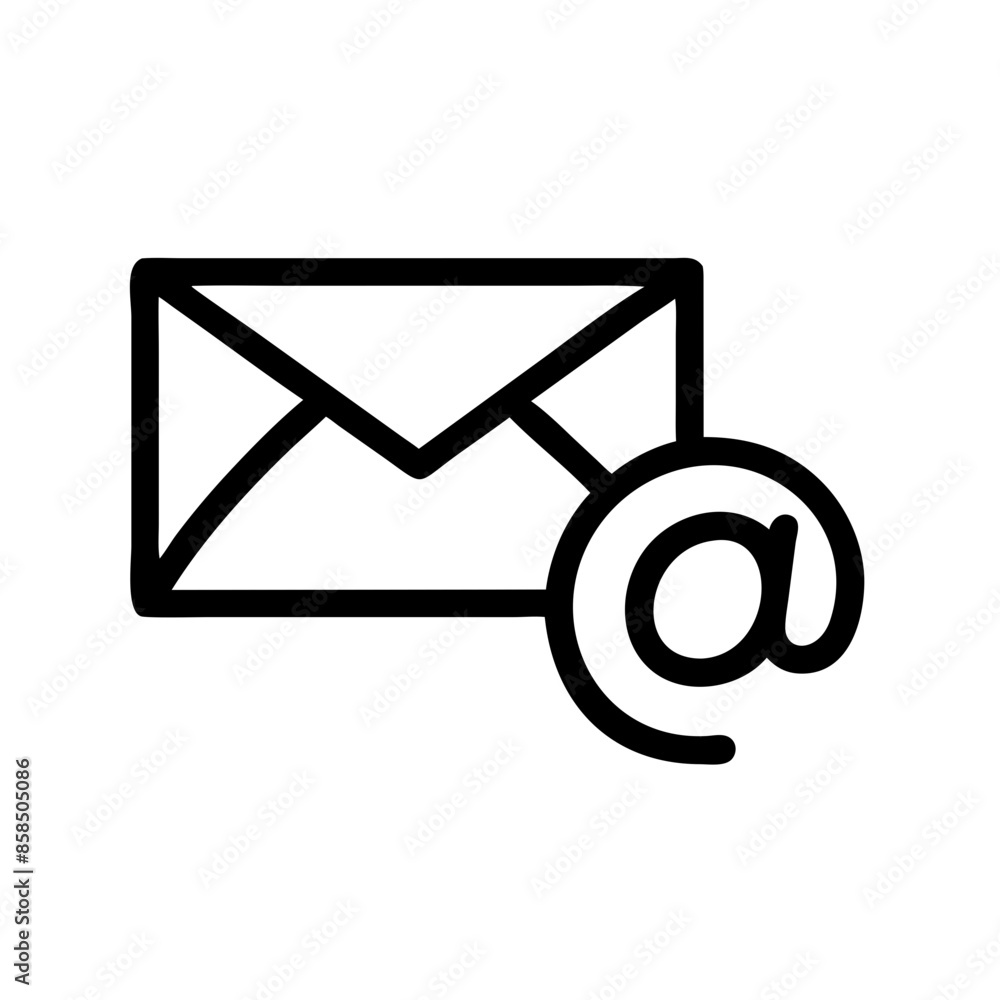 Email Icon: Envelope Message Symbol for Digital Communication Web Interface Email Icon: Envelope Message Symbol for Digital Communication Web Interface