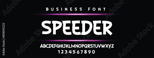 Speeded calligraphy alphabet small lettering a to z font family