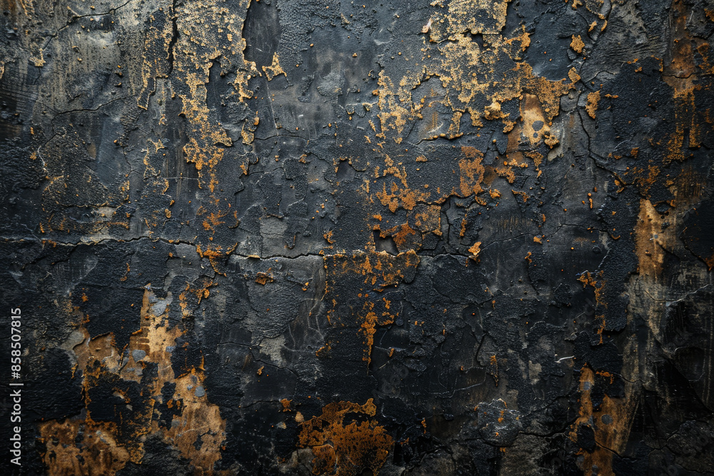 A wall with a lot of rust and paint peeling off A wall with a lot of rust and paint peeling off