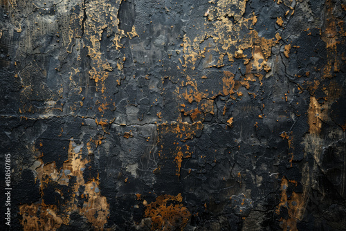 A wall with a lot of rust and paint peeling off