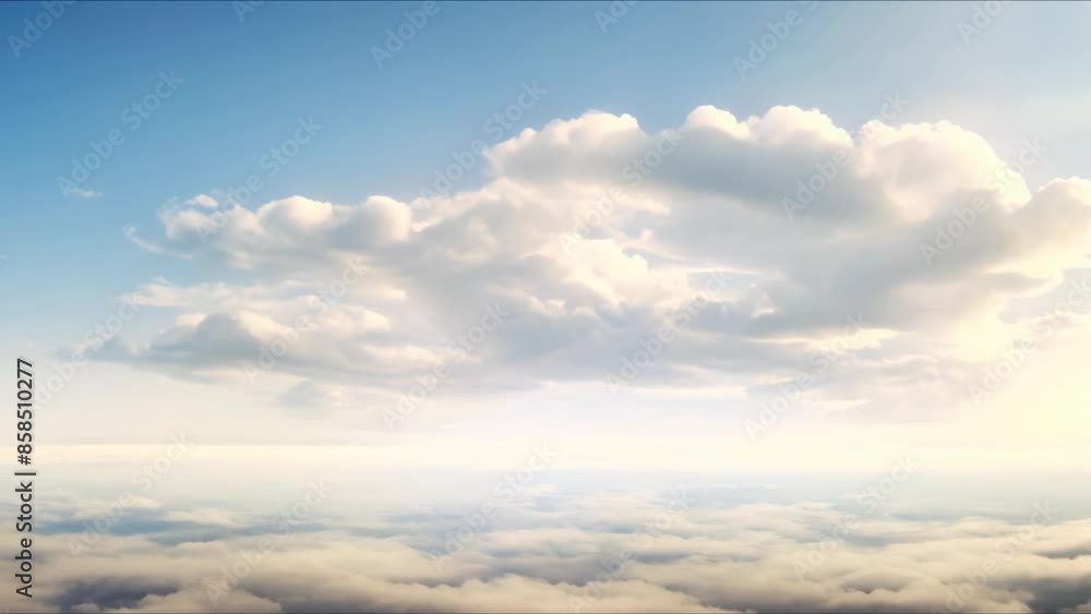 A floating mockup with spiraling strcase in clouds evoking disorientation and potential. Concept Surreal Photography, Floating Mockup, Spiraling Staircase, Disorientation, Cloudy Atmosphere