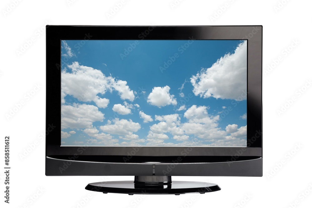 lcd tv with blue sky lcd tv with blue sky