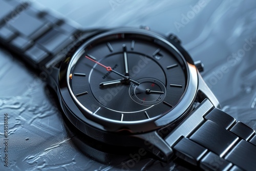 Wallpaper Mural Sleek Ceramic Watch With Red Accents Torontodigital.ca