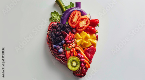 Ingredients of heart friendly Mediterranean Diet that provides the most health benefits. © Eliya