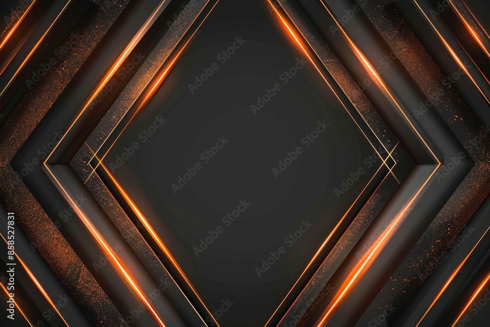 Abstract orange lines on black Abstract orange lines on black