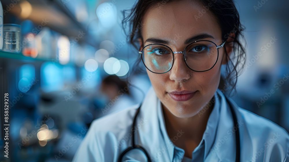 Medical Professional In Lab Coat At Studio Medical Professional In Lab Coat At Studio