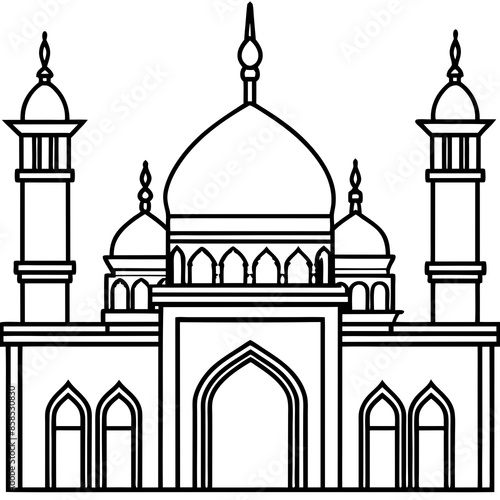 Mosque vector illustration
