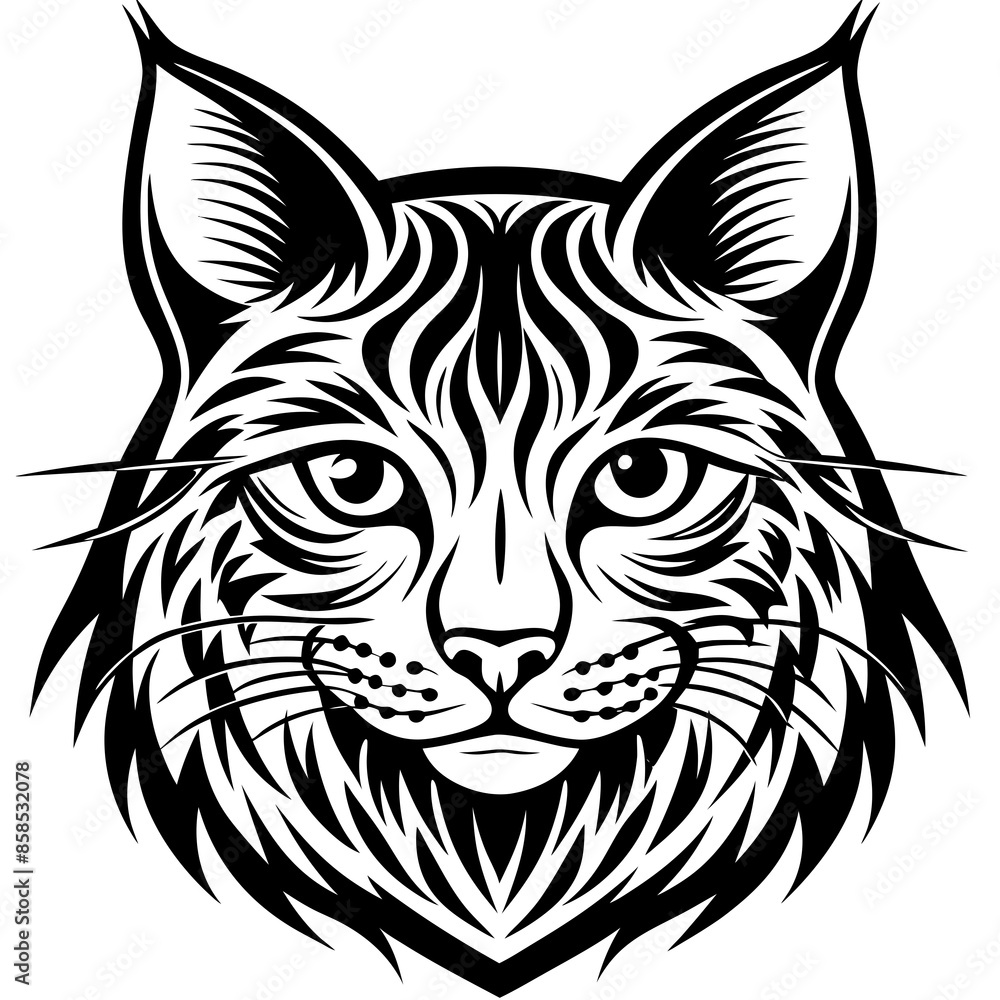 Fototapeta premium tiger head tattoo