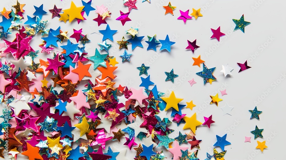 Festive Star Confetti Celebration Festive Star Confetti Celebration