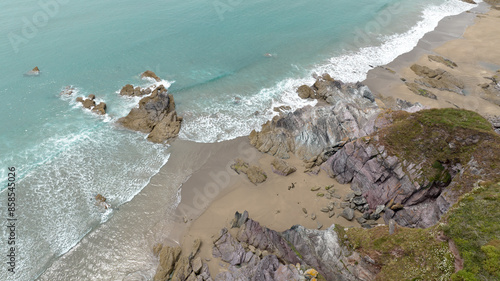 Freathy Beach Cornwall South west coast path England photo