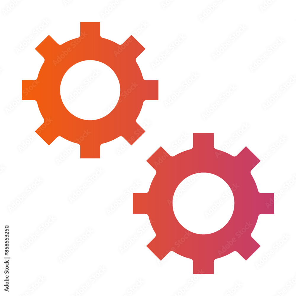 Setting gradient icon vector for mobile app, website, logo and presentation design. Setting gradient icon vector for mobile app, website, logo and presentation design.