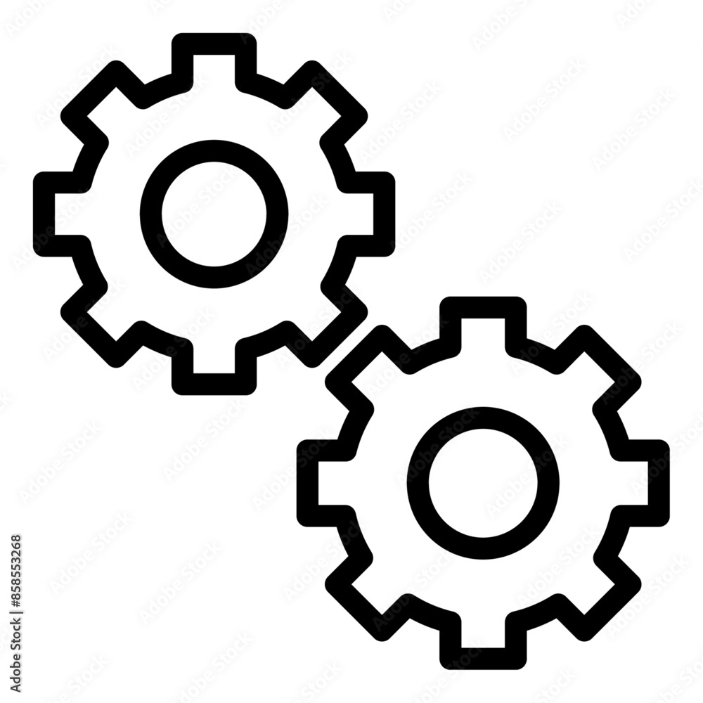 Setting outline icon vector for mobile app, website, logo and presentation design. Setting outline icon vector for mobile app, website, logo and presentation design.