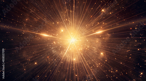 a bright, radiant burst of light with rays emanating from the center, creating a star-like effect on a dark background