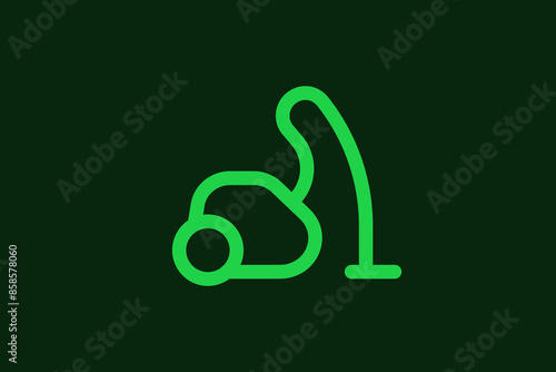 Geometric concept of cleaner vacuum vector illustration in a flat style for website, mobile app, banner, ui ux, web design, business, marketing, landing, infographics, mockup,development