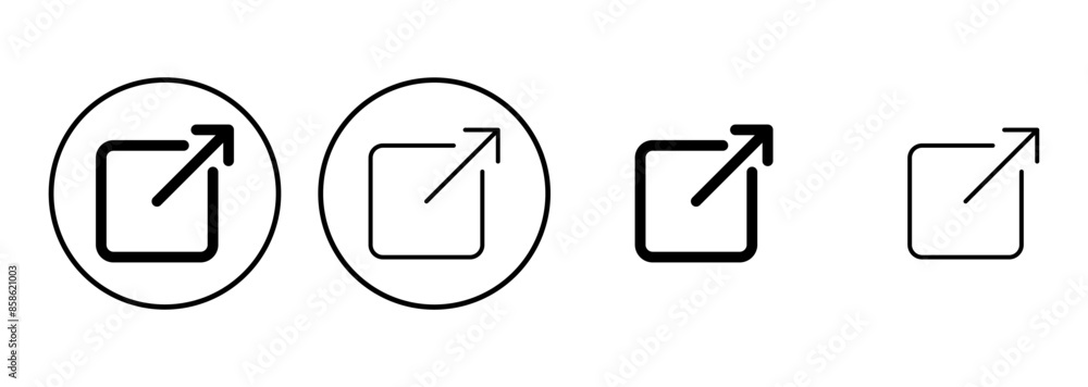 External link icon set. link icon vector. hyperlink symbol External link icon set. link icon vector. hyperlink symbol