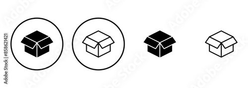 Box icon set. box vector icon, package, parcel