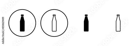 Bottle icon set. bottle vector icon