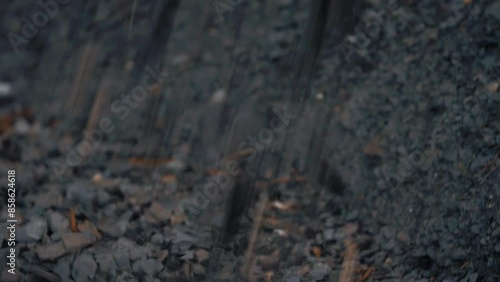 Wallpaper Mural Processed Mineral Stones Falling Into Pile From Industrial Mining Equipment. Extracting Precious Metals From Mineral Stones At Mining Site. Mineral Stones Crumbling Down At Open-Pit Mine. Rocks Torontodigital.ca